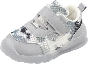 Walking Shoes for Kids Boys and Girls Children Breathable Hook Loop Non Slip Soft Sole Mesh Shoes