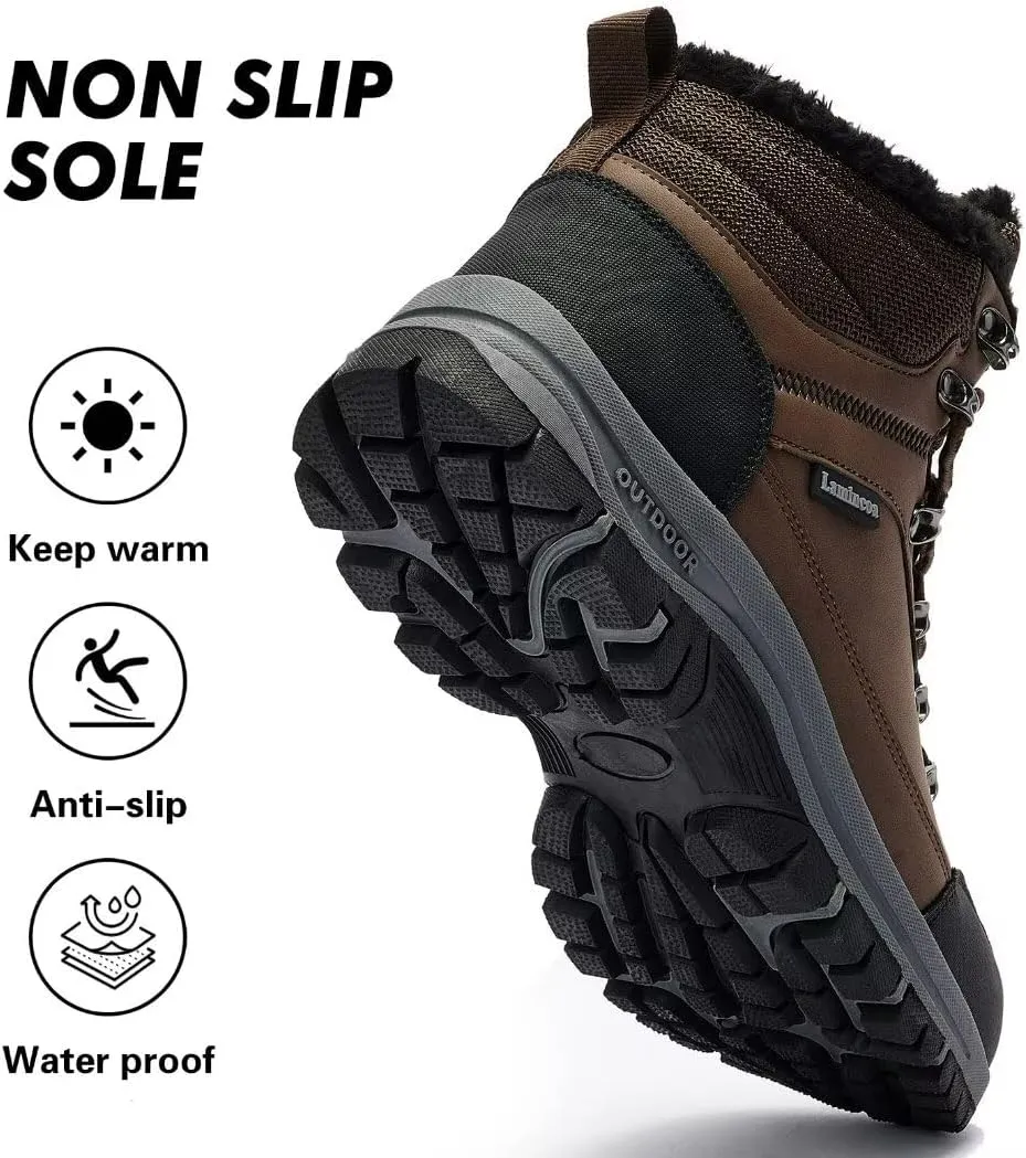 Water Resistant Boots for Woman Warm Comfortable Trail Non-Slip Camping Snow Hiking Boots