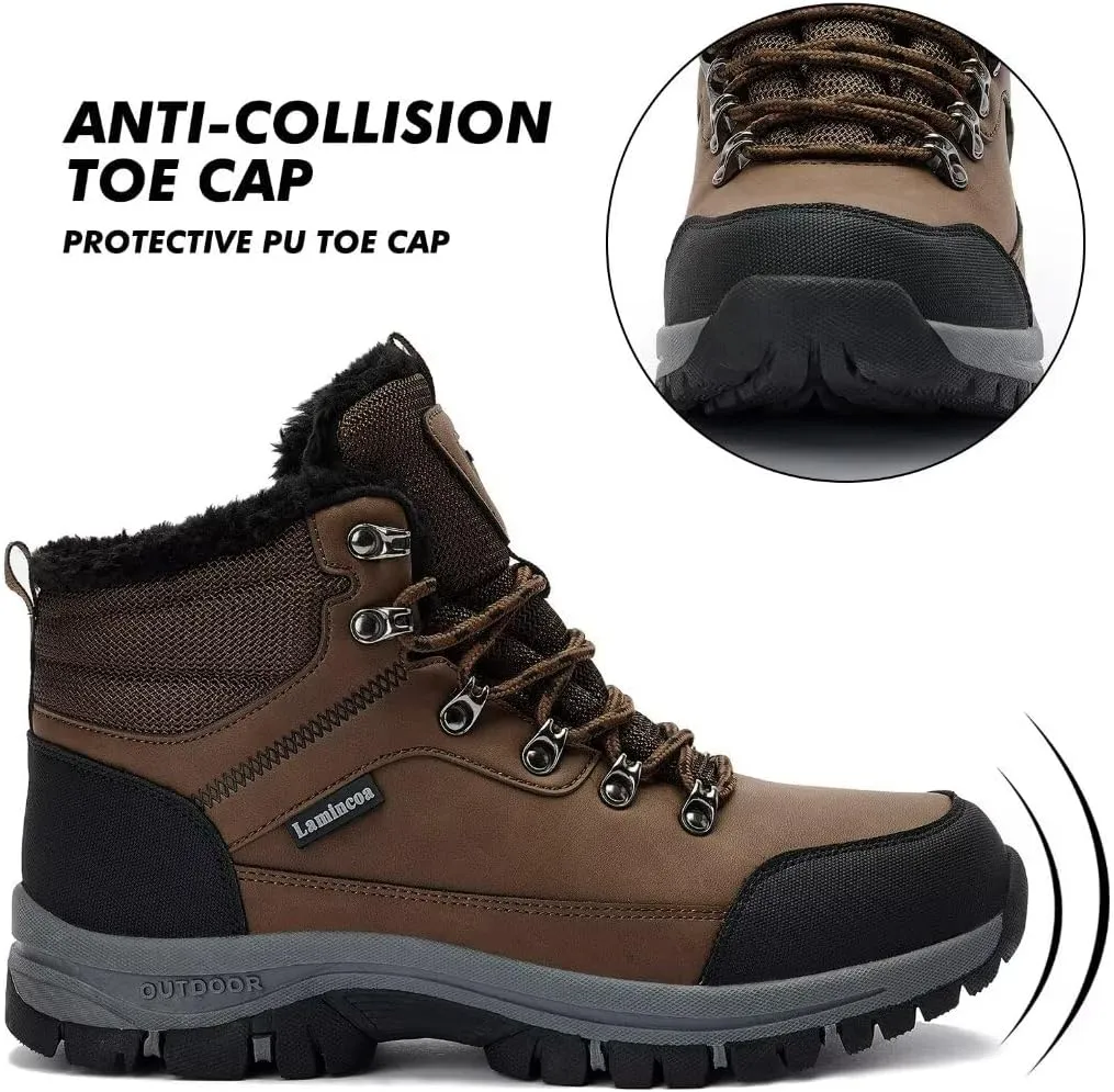 Water Resistant Boots for Woman Warm Comfortable Trail Non-Slip Camping Snow Hiking Boots