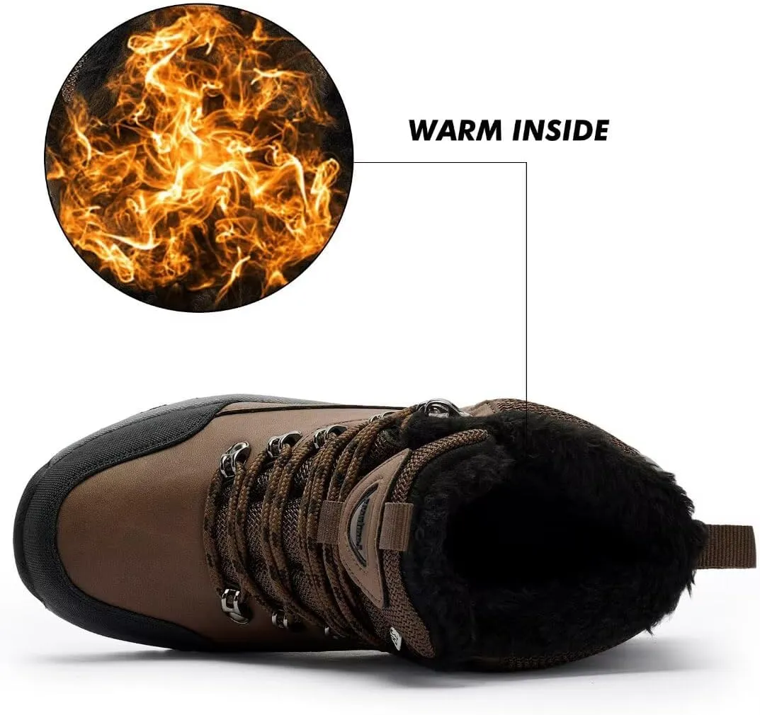 Water Resistant Boots for Woman Warm Comfortable Trail Non-Slip Camping Snow Hiking Boots