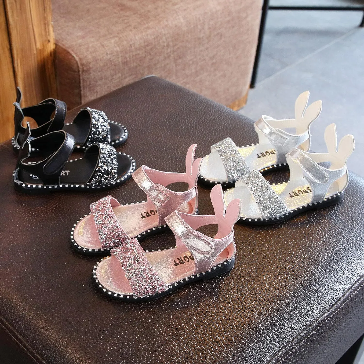 Wee Squeak Boots Toddler Pearl Girl Dress Shoes Sandals Girl Ballet Flats Belle Slippers for Toddler Girls