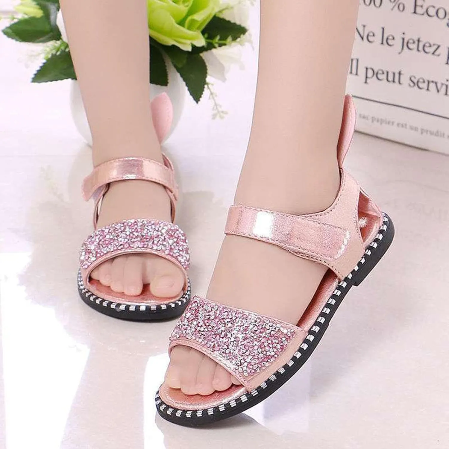 Wee Squeak Boots Toddler Pearl Girl Dress Shoes Sandals Girl Ballet Flats Belle Slippers for Toddler Girls