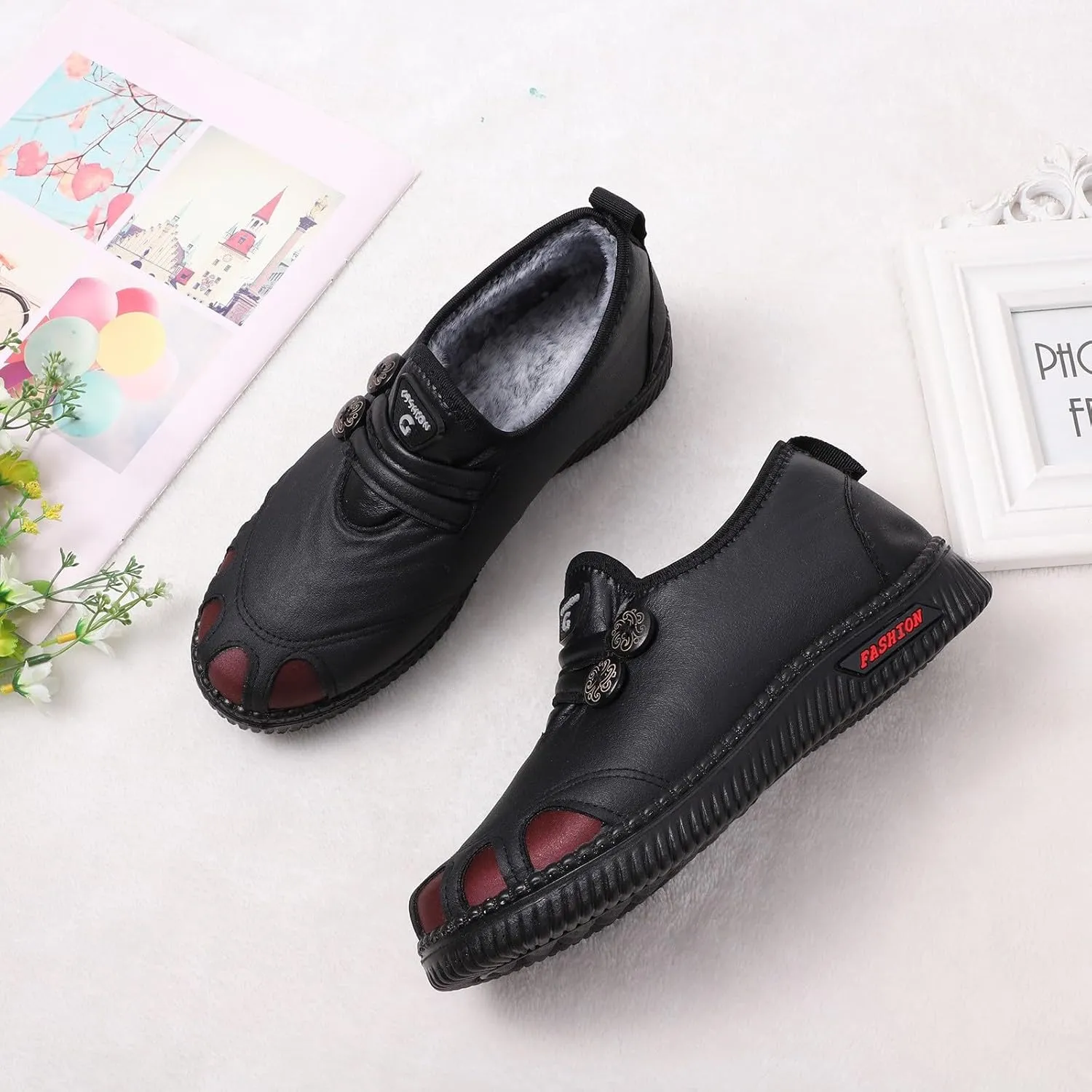 Winter Boots for Women Wide Width Sporty Slip On Boots Womens Snow Boots Winter Shoes Warm Fur Lined Winter Shoes for Women Waterproof Womens Rain Boots Men's Snow Booties