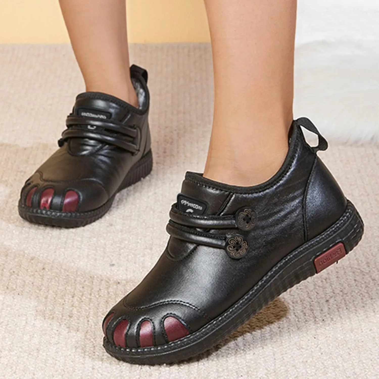 Winter Boots for Women Wide Width Sporty Slip On Boots Womens Snow Boots Winter Shoes Warm Fur Lined Winter Shoes for Women Waterproof Womens Rain Boots Men's Snow Booties