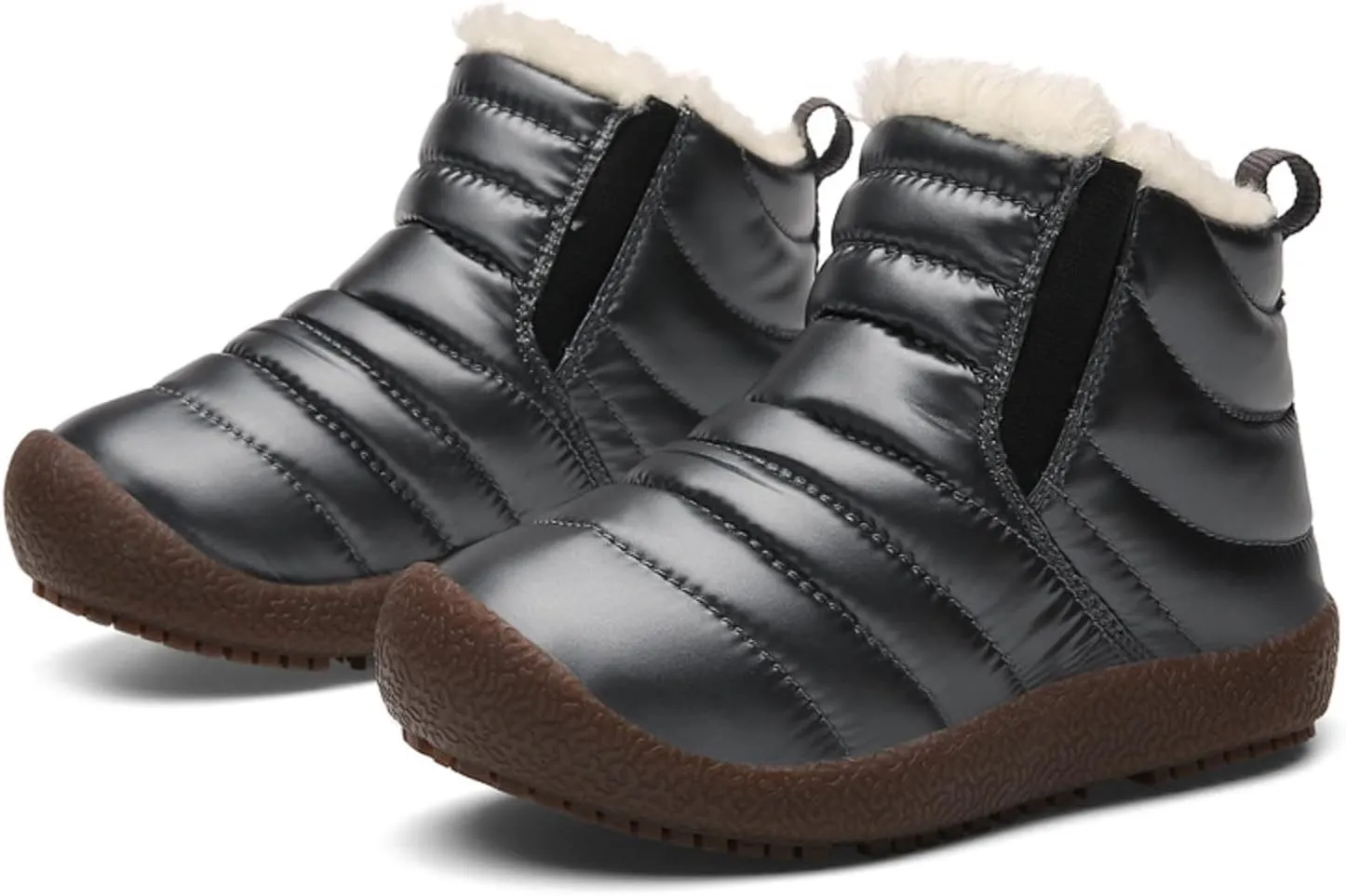 Winter Kids Snow Boots Winter Warm Waterproof Warm Snow Boots Ankle Hiking Boots Anti-Slip Outdoor Shoes