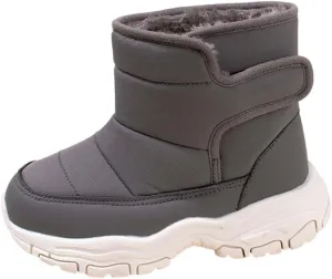 Winter Walking Shoes For Boy Insulated Snow Shoes For Boy Non Slip Plush Lined Ankle Boots Waterproof Hiking Boots