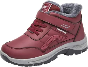 Women Boots Winter Black Short Slip On Boots Ladies Snow Boots for Women Winter Warm Fur Lined Womens Fur Lined Slip On Boot Cowboy Boots for Women Men Winter Booties