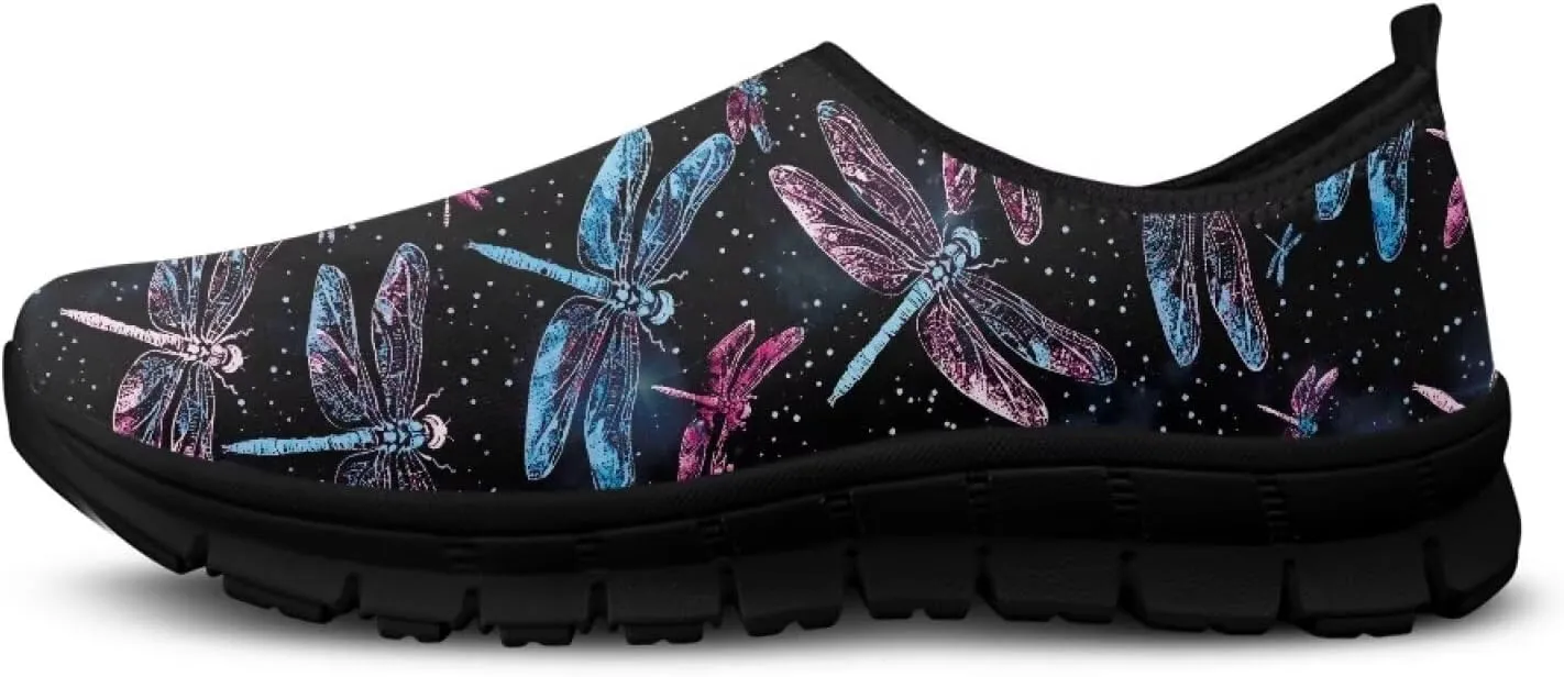 Women Running Shoes Non Slip Workout Shoes Breathable Mesh Walking Sneakers Casual Flat Shoes