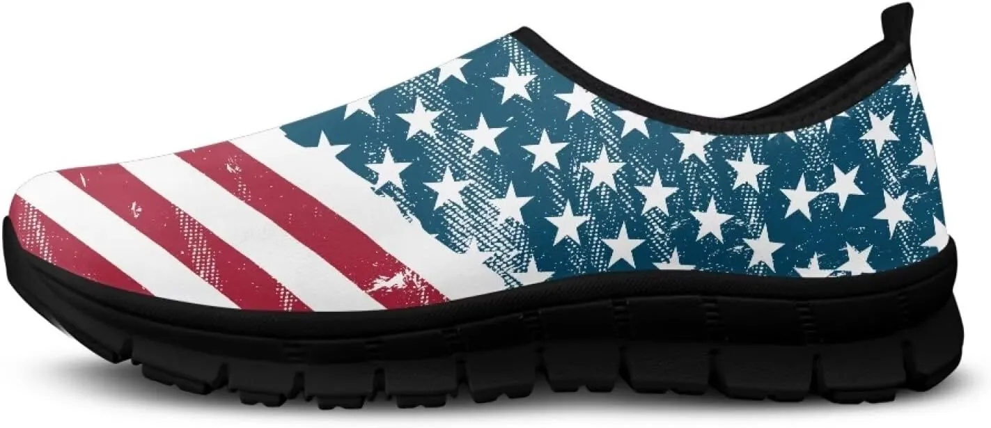 Women Running Shoes Non Slip Workout Shoes Breathable Mesh Walking Sneakers Casual Flat Shoes