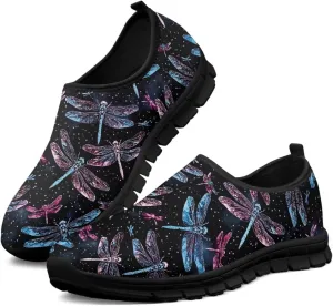 Women Running Shoes Non Slip Workout Shoes Breathable Mesh Walking Sneakers Casual Flat Shoes