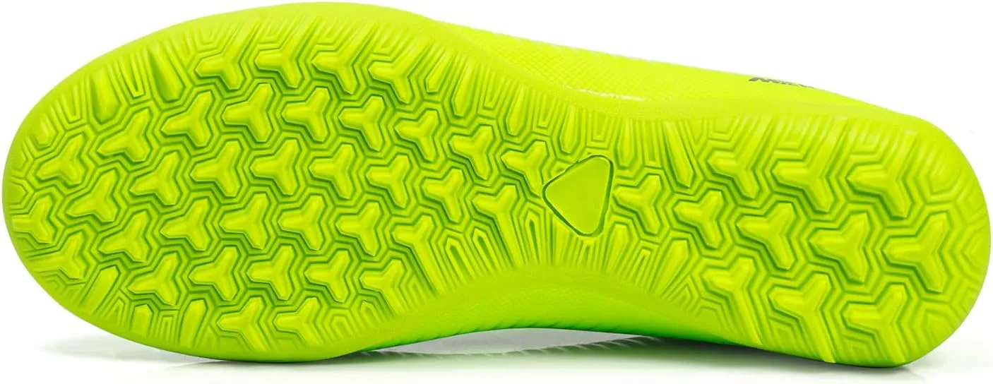 Women Soccer Cleats Lace-Up Turf Football Shoes Indoor Outdoor Low-Top Fustal Soccer Training