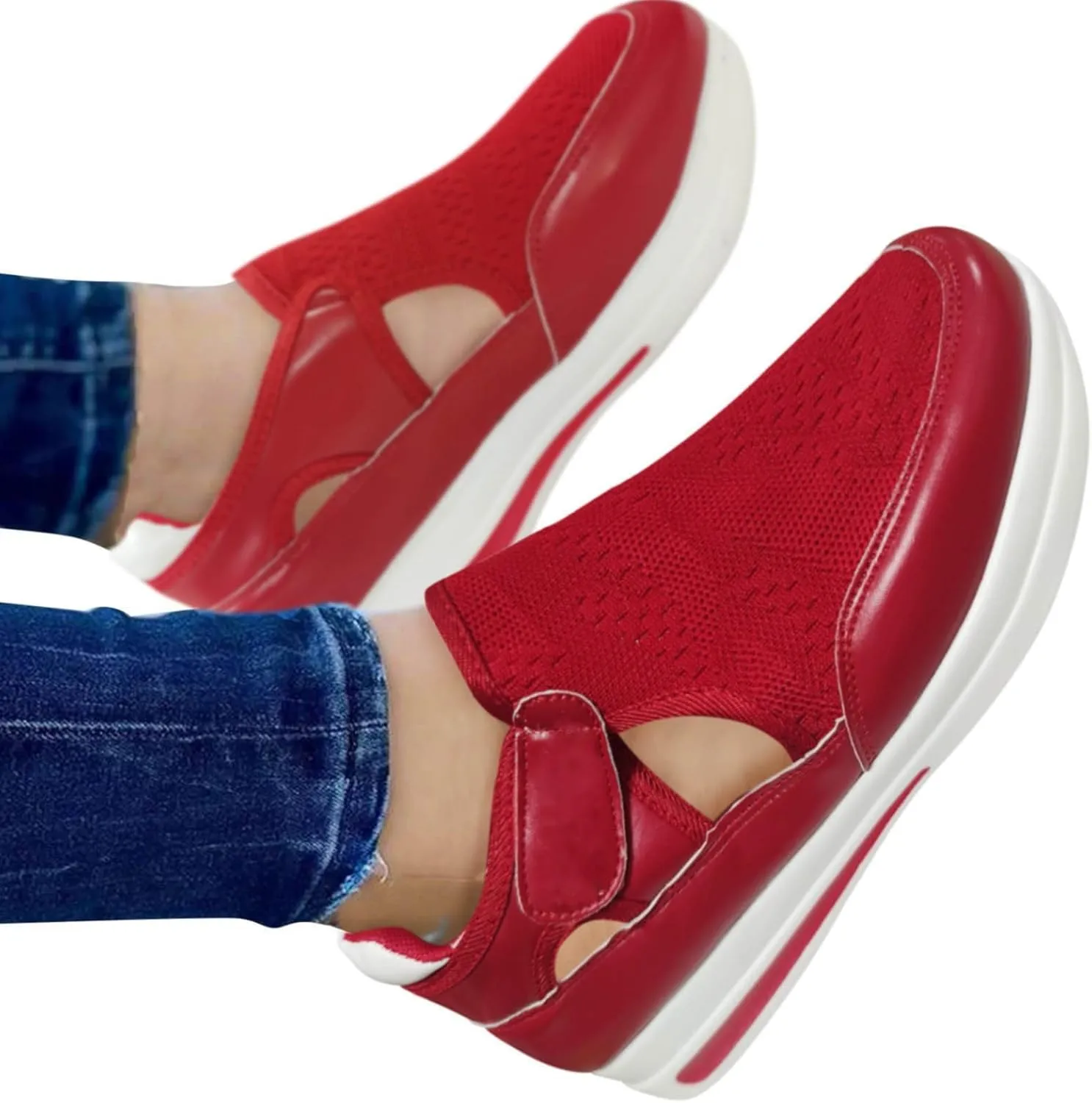 Women's Fashion Sneakers Red Zapatos Termicos Comodos para El Frio De Mujer Black Shoes Women Dressy Flats Orthopedic Shoes for Women Wide Width Slip On Women's Slip On Tennis Shoes Size 9