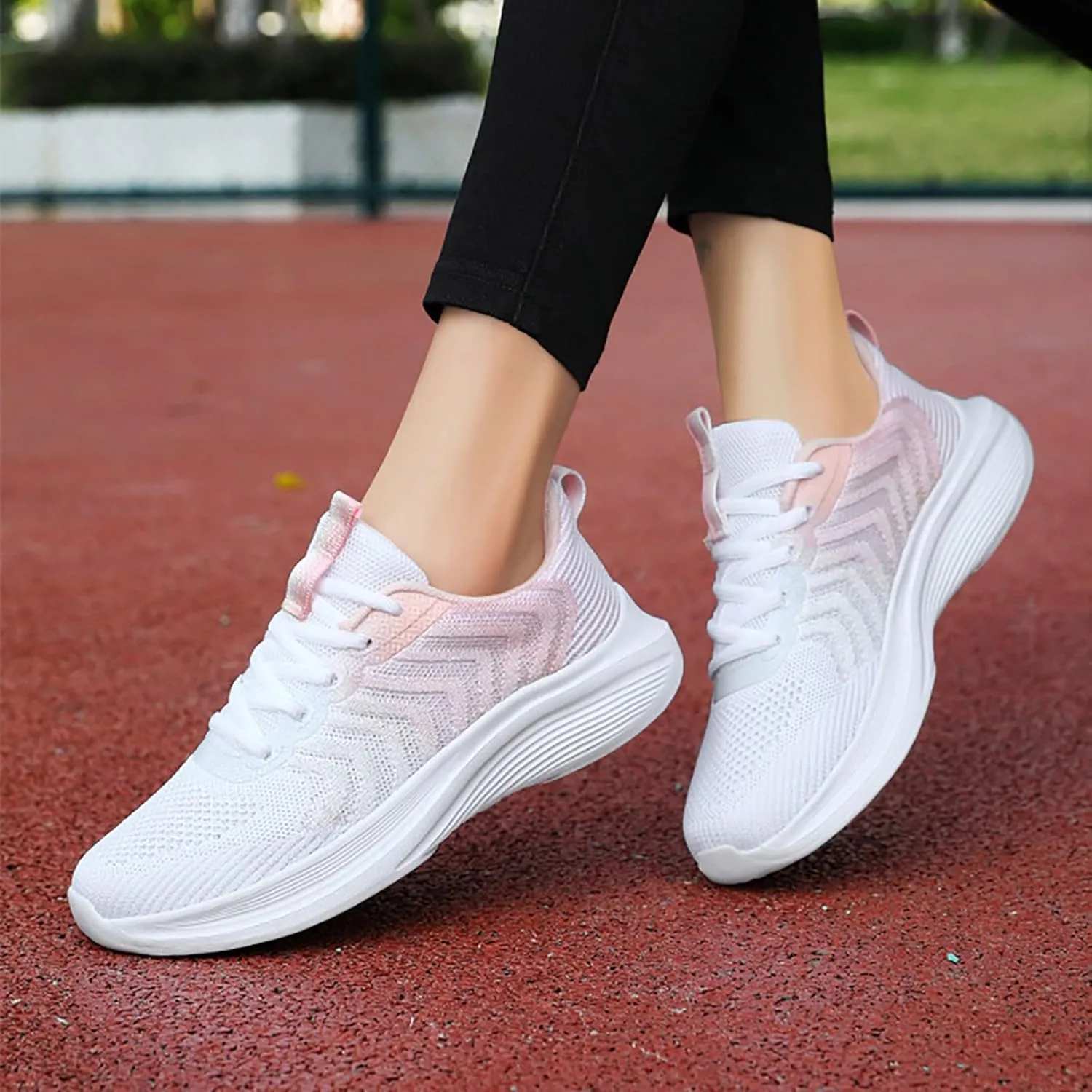 Women's Fashion Sneakers Womens Slip On Shoes Mens Casual Sneakers Lightweight Round Toe Slip On Casual Womens Loafers with Arch Support Womens Walking Sneakers Wide Width