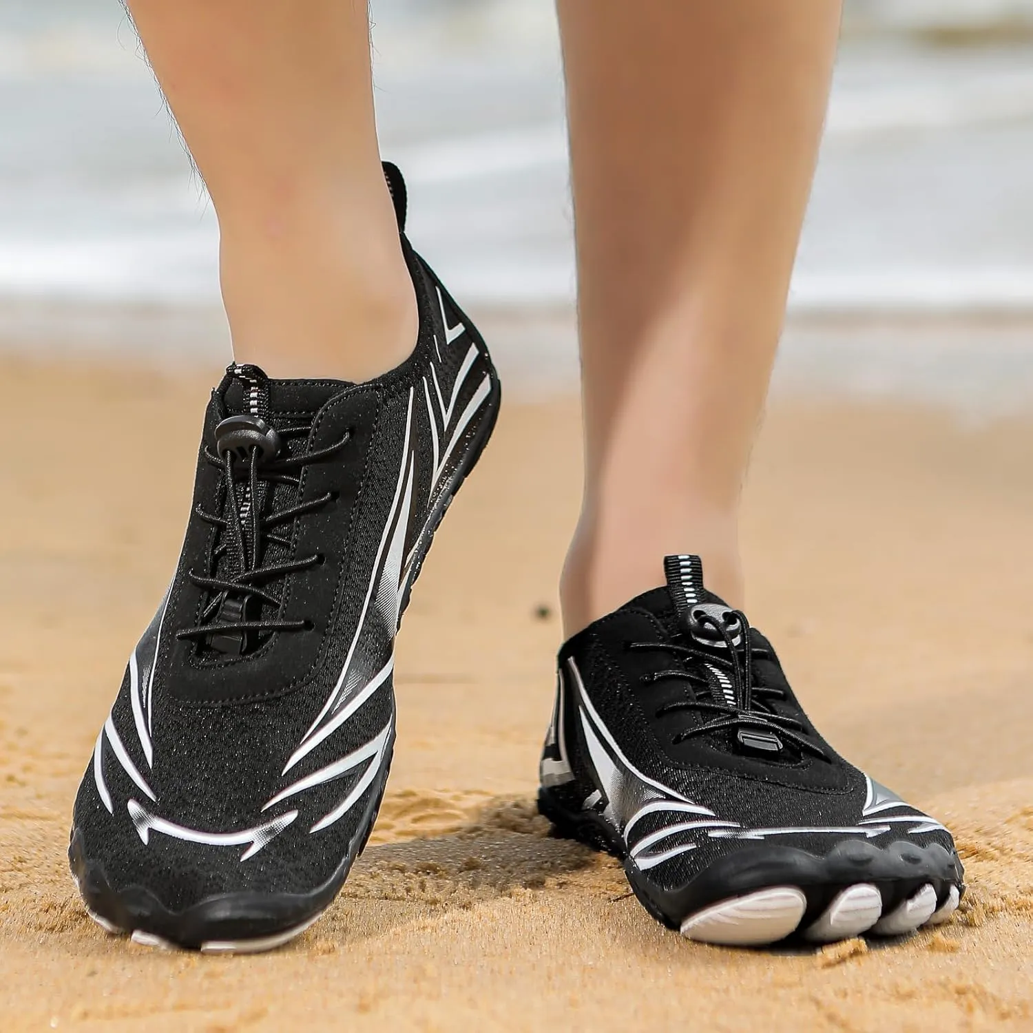 Womens Mens Barefoot Shoes Quick Dry Water Female Diving Shoes Footwear Barefoot Non-Slip Hike Running Shoes
