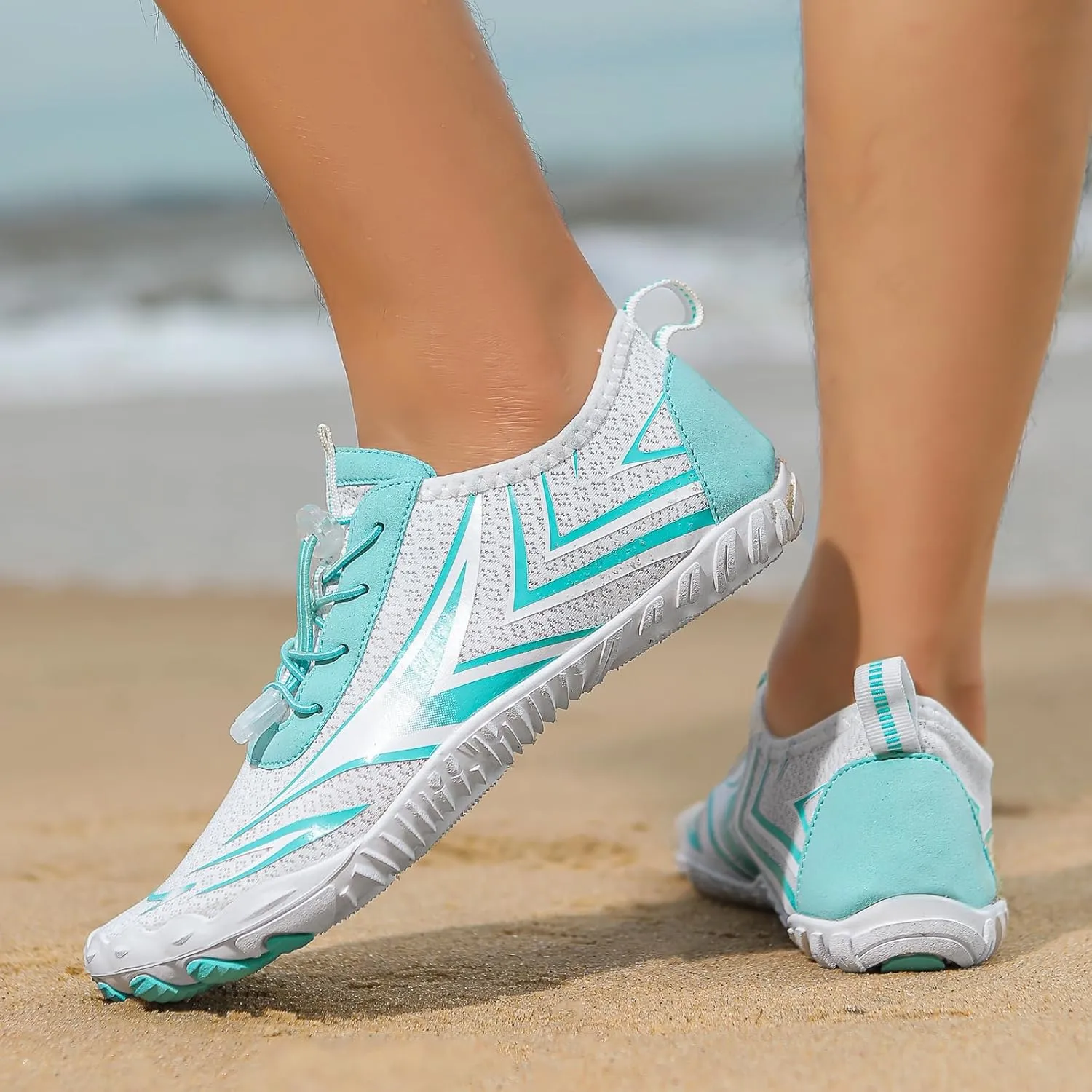 Womens Mens Barefoot Shoes Quick Dry Water Female Diving Shoes Footwear Barefoot Non-Slip Hike Running Shoes