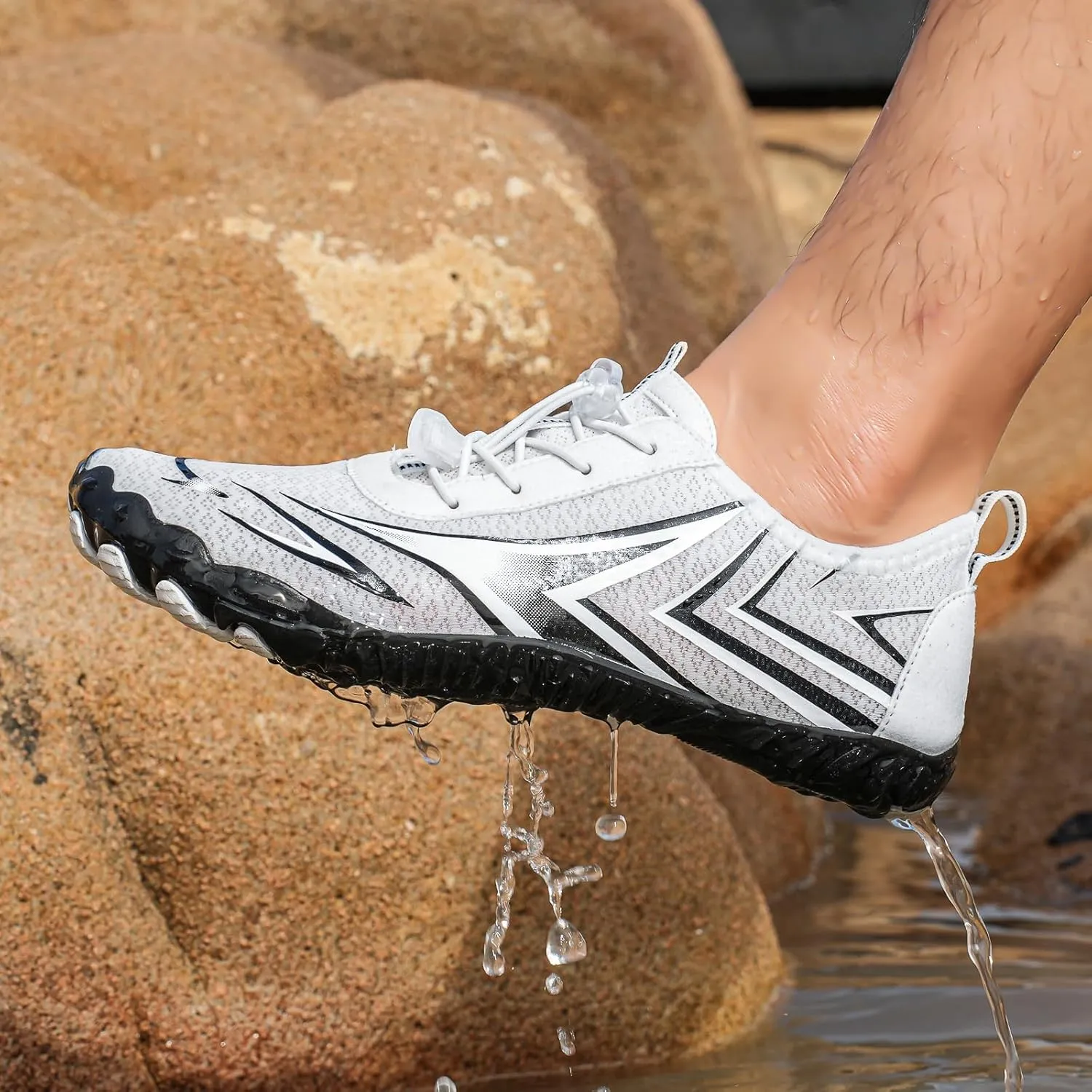 Womens Mens Barefoot Shoes Quick Dry Water Female Diving Shoes Footwear Barefoot Non-Slip Hike Running Shoes