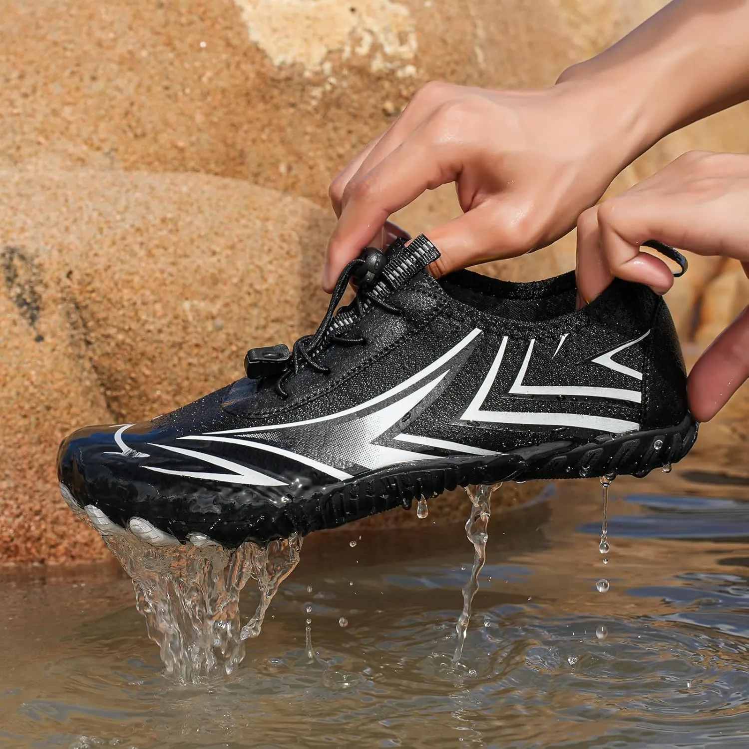 Womens Mens Barefoot Shoes Quick Dry Water Female Diving Shoes Footwear Barefoot Non-Slip Hike Running Shoes