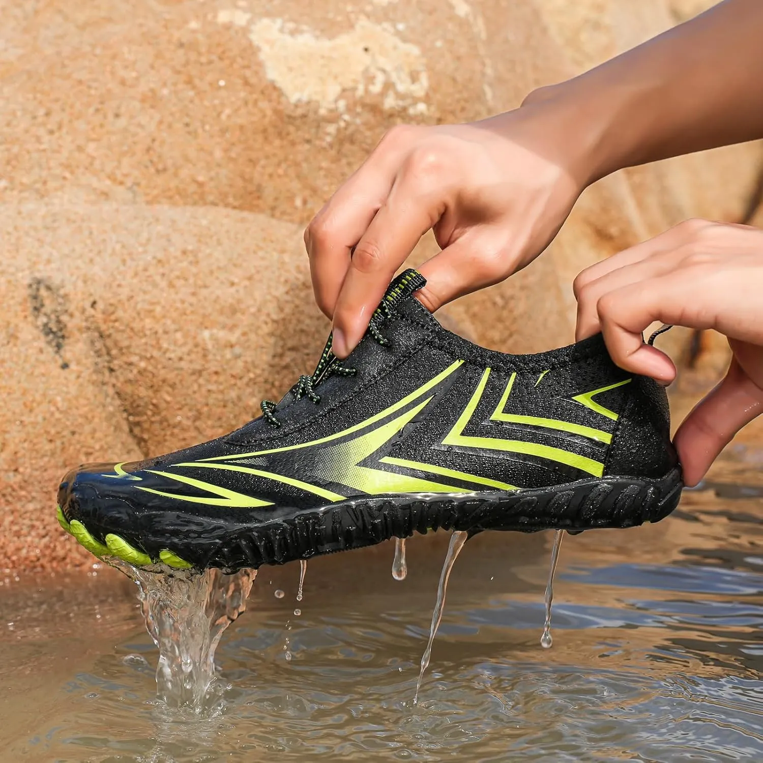 Womens Mens Barefoot Shoes Quick Dry Water Female Diving Shoes Footwear Barefoot Non-Slip Hike Running Shoes