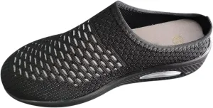 Women's Mules Clogs Shoes Breathable Mesh Wedge Walking Shoes Platform Sneakers Sport Sandals Casual Sneakers
