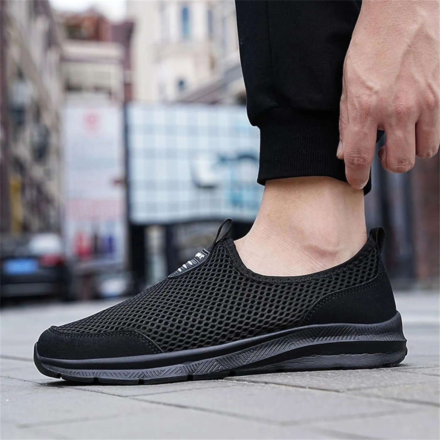Womens Non Slip Work Shoes Slip On Water Resistant Walking Shoes Women Arch Support Dressy Casual Shoes Chunky Sneakers Red Tennis Shoe Loafers Shoe