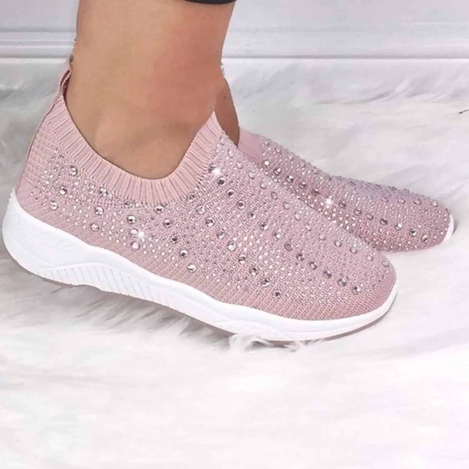 Women's Running Shoes All Black Slip On Walking Shoes for Women Wide Black and White Gym Shoes Women Womens High Top Sneakers Zapatos Antiderrapantes para Cocina De Mujer
