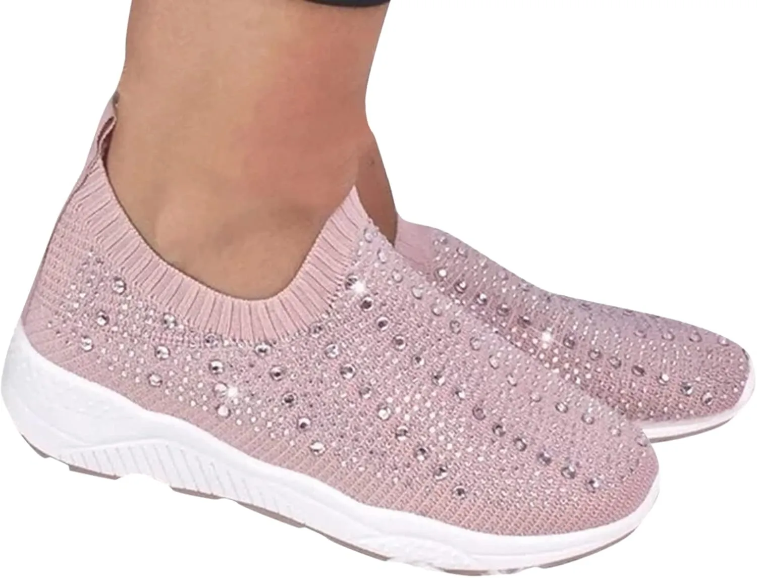 Women's Running Shoes All Black Slip On Walking Shoes for Women Wide Black and White Gym Shoes Women Womens High Top Sneakers Zapatos Antiderrapantes para Cocina De Mujer