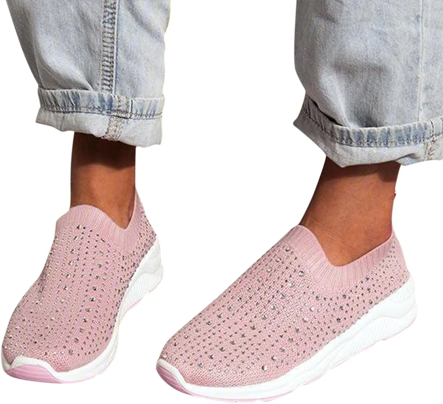 Women's Running Shoes All Black Slip On Walking Shoes for Women Wide Black and White Gym Shoes Women Womens High Top Sneakers Zapatos Antiderrapantes para Cocina De Mujer