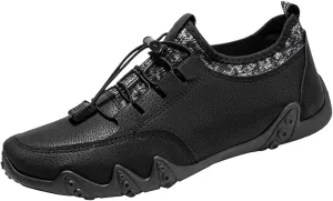 Womens Running Shoes Lightweight Black Flats Shoes Women Dressy Orthopedic Women Shoes Sneakers Black Womens Black Sneakers Size 9.5 Wide Zapatos De Trabajo Con Arco Ortopedicos para Mujer