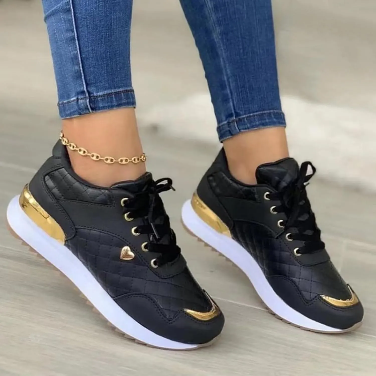 Womens Shoes Dressy Casual Platform Sneakers for Women Slip On Loafers for Men Non Slip Slip On Christmas Sneakers for Women 2024 Loafers for Women Casual