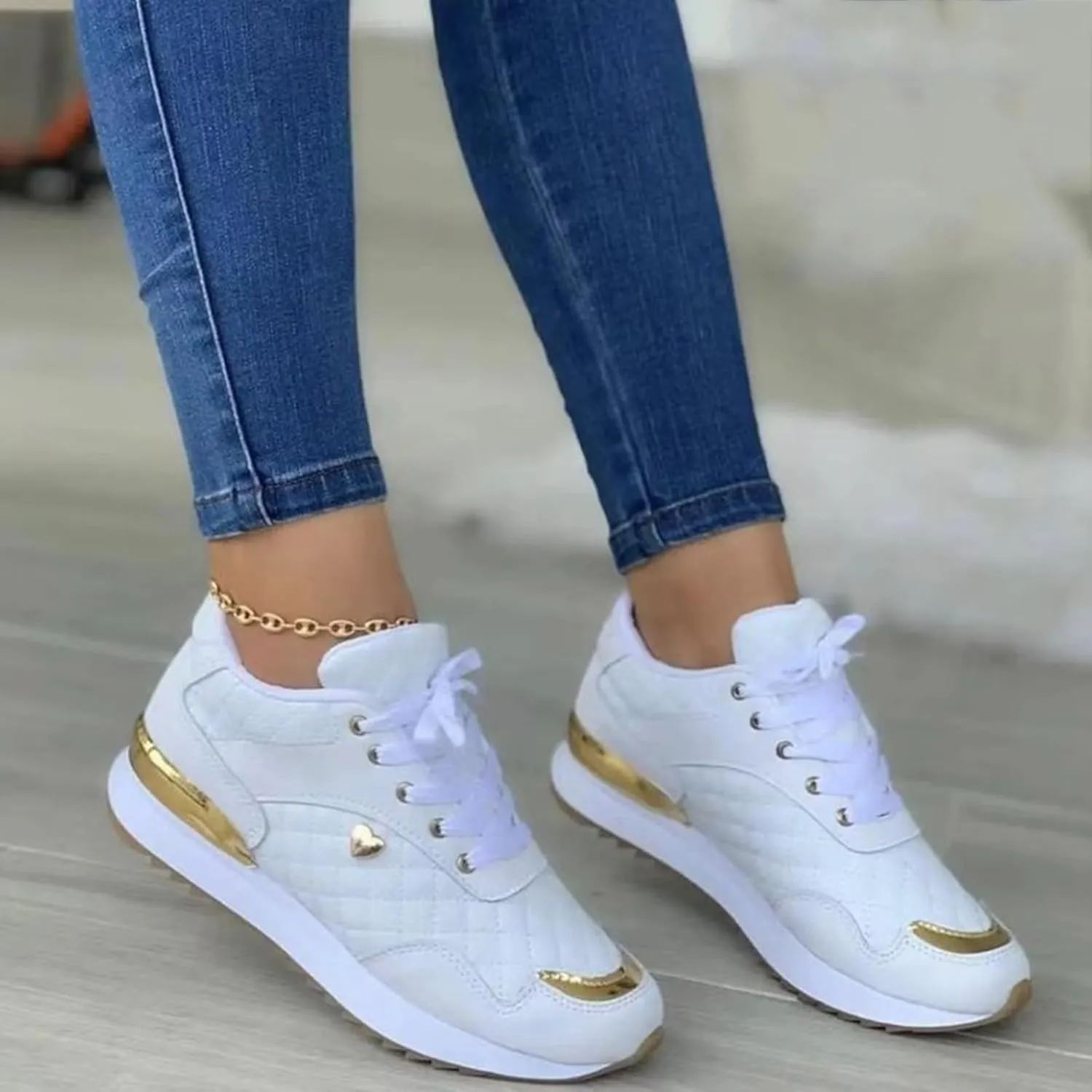 Womens Shoes Dressy Casual Platform Sneakers for Women Slip On Loafers for Men Non Slip Slip On Christmas Sneakers for Women 2024 Loafers for Women Casual