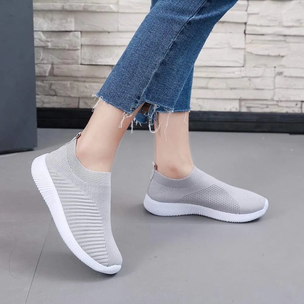 Women’s Slip-On Shoes Casual Lace-Free Walking Loafers Running Shoes for Women Mesh Men's Shoes Casual Casual Sneakers Steel Toe Tennis Shoe Casual Loafers