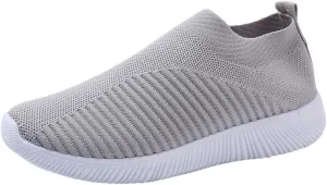 Women’s Slip-On Shoes Casual Lace-Free Walking Loafers Running Shoes for Women Mesh Men's Shoes Casual Casual Sneakers Steel Toe Tennis Shoe Casual Loafers