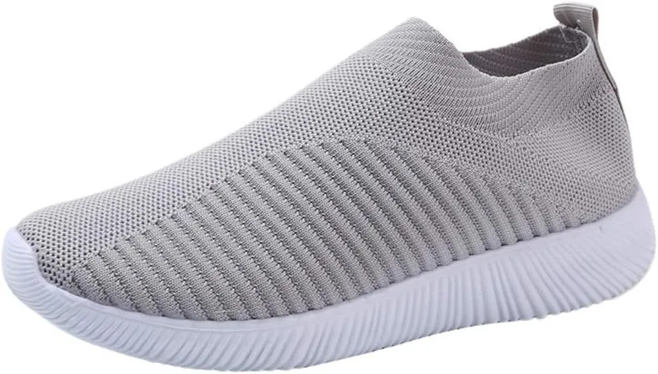 Women’s Slip-On Shoes Casual Lace-Free Walking Loafers Running Shoes for Women Mesh Men's Shoes Casual Casual Sneakers Steel Toe Tennis Shoe Casual Loafers