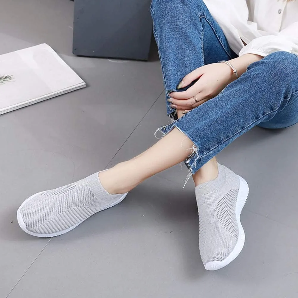Women’s Slip-On Shoes Casual Lace-Free Walking Loafers Running Shoes for Women Mesh Men's Shoes Casual Casual Sneakers Steel Toe Tennis Shoe Casual Loafers