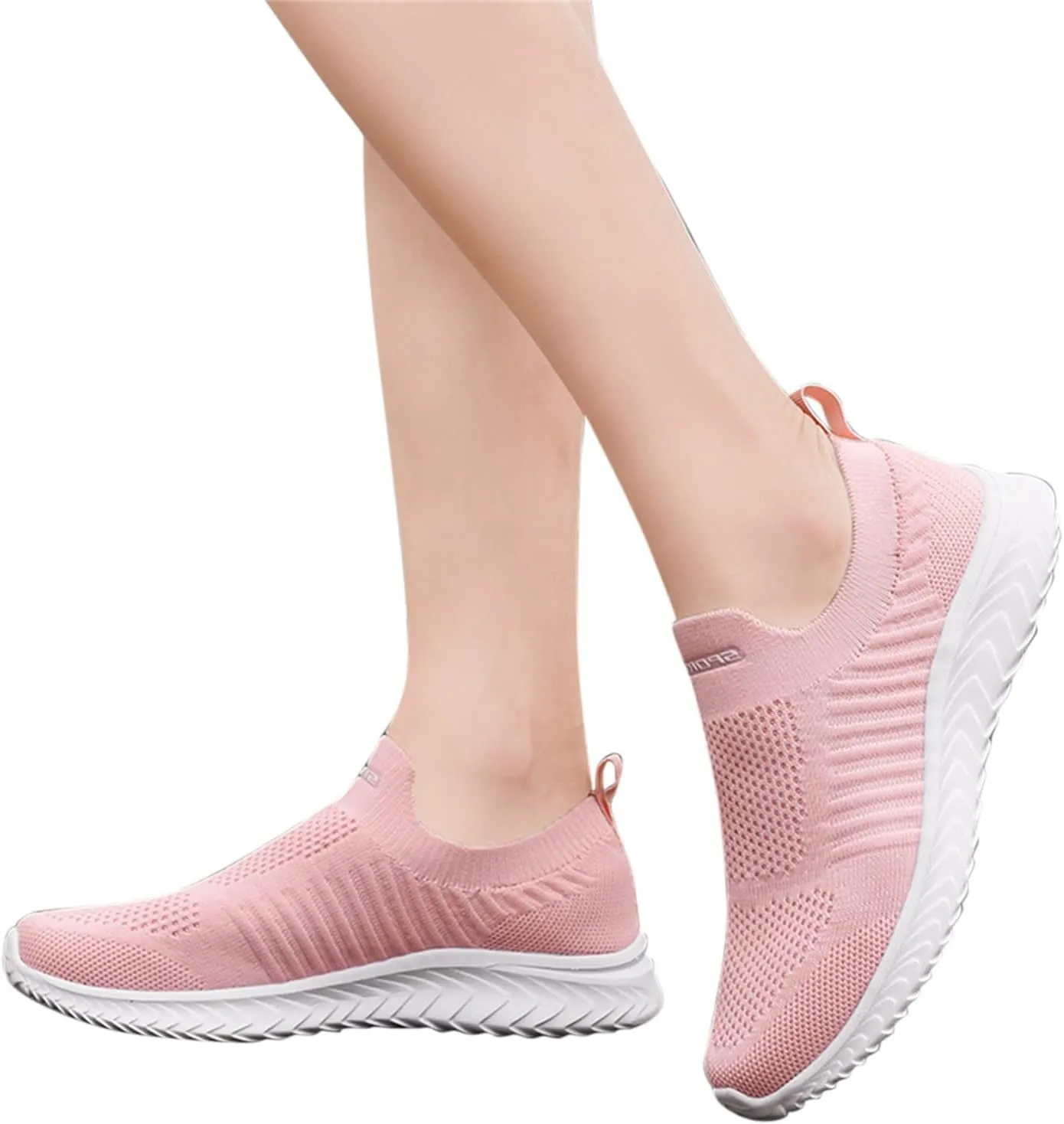 Womens Slip On Sneakers Casual Comfortable Walking Shoes Lightweight Canvas Flats Breathable Mesh Non Slip Loafers