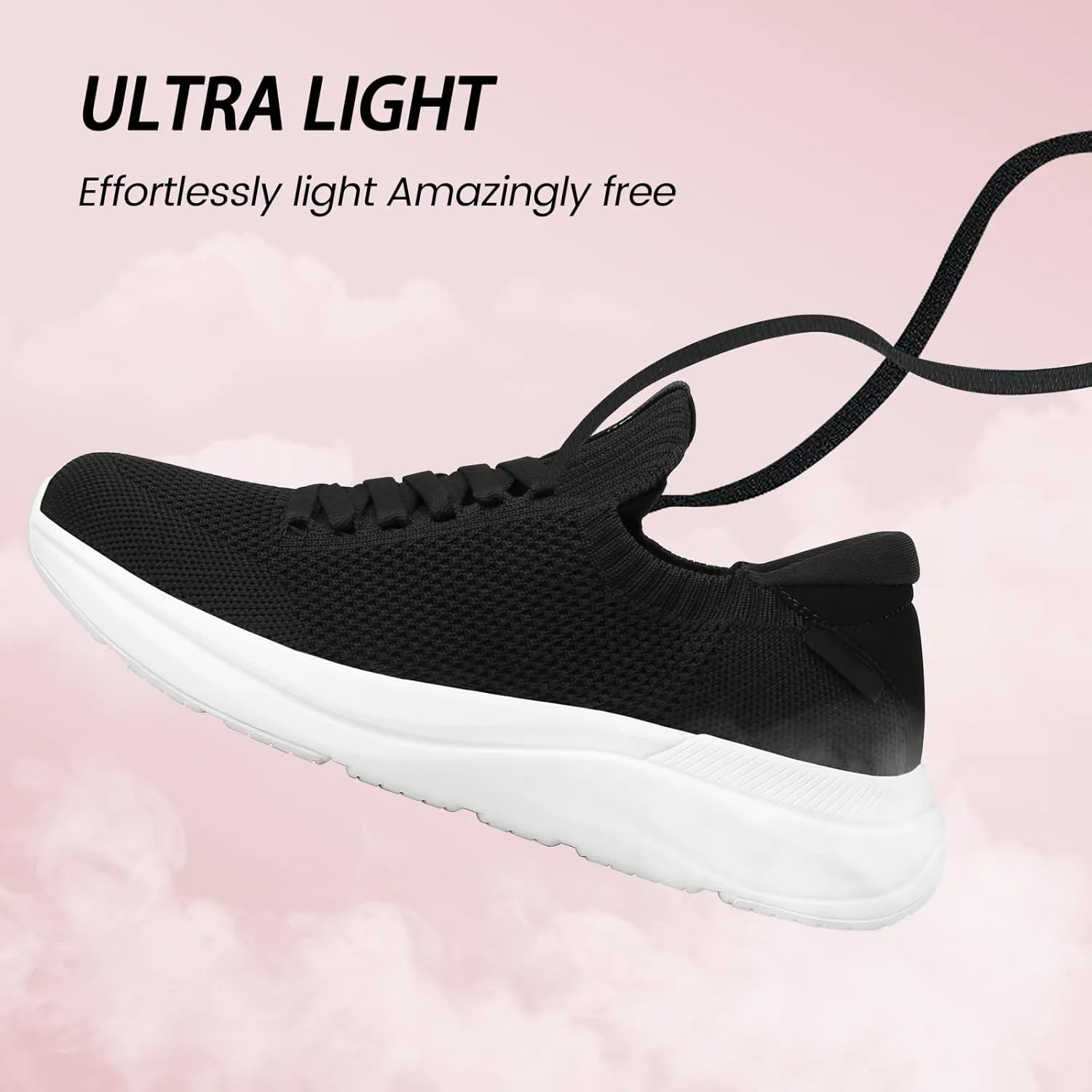 Womens Walking Running Shoes Non Slip Tennis Shoes Lightweight Breathable Mesh Workout Athletic Sneakers