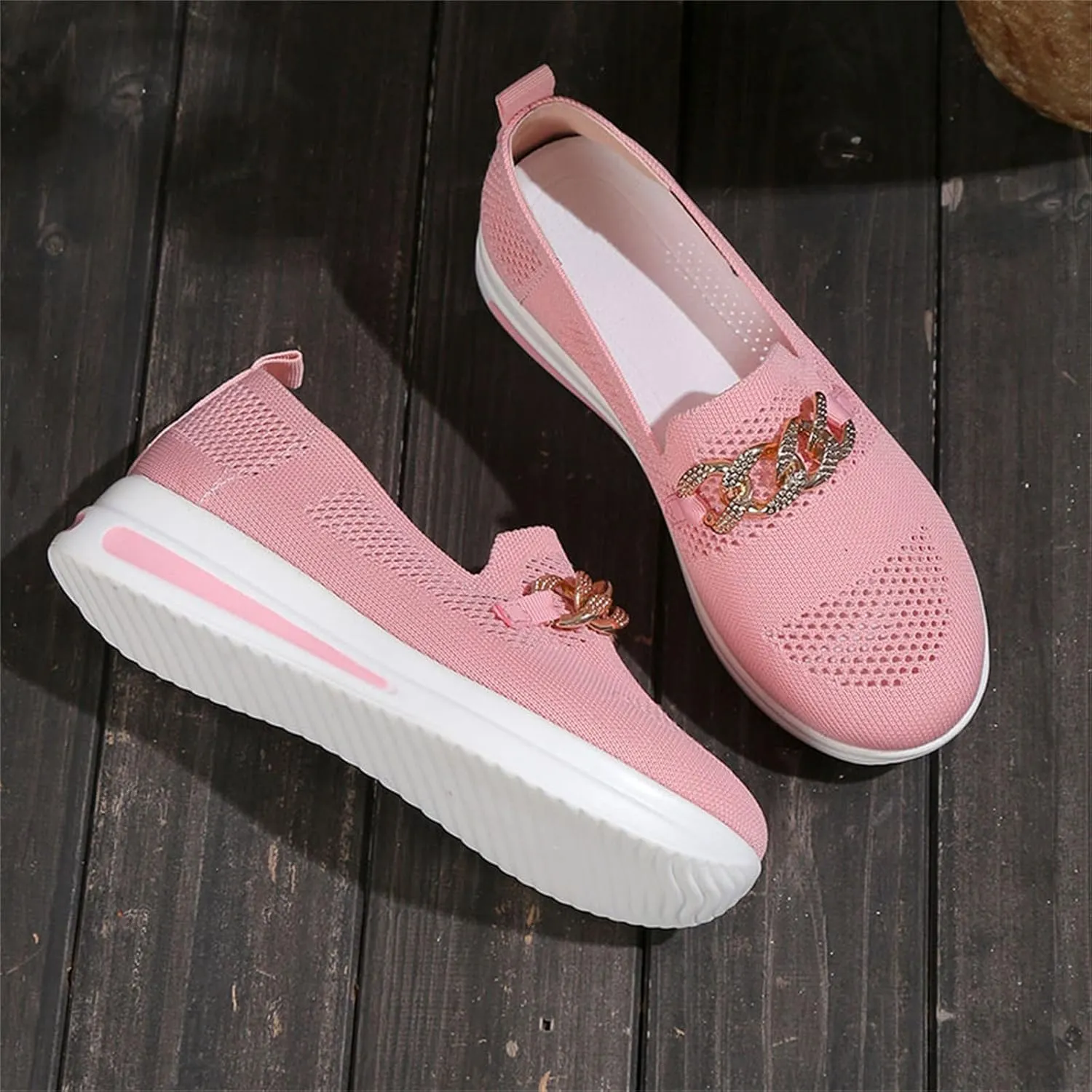 Womens Walking Shoes Trendy Orthopedic Shoes Breathable Mesh Loafers Wide Walking Sneakers Lightweight Non Slip Shoes