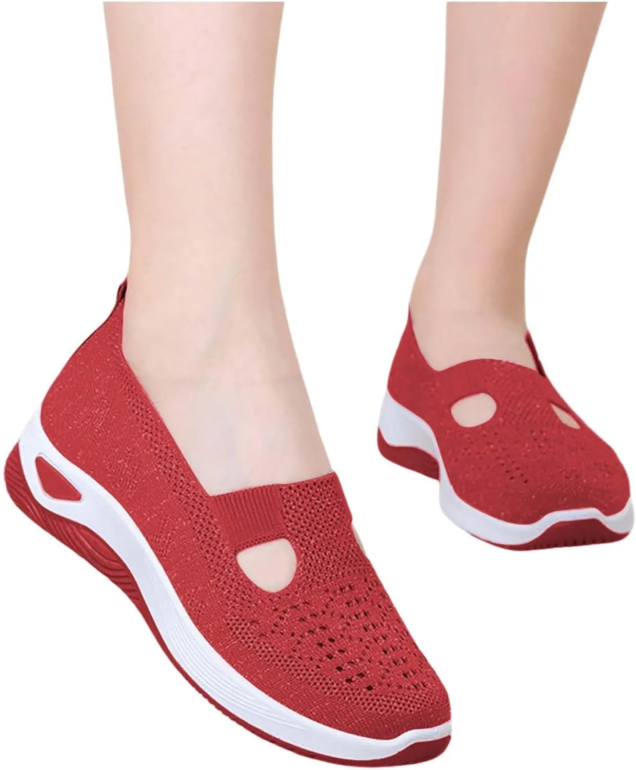 Women's Woven Orthopedic Breathable Soft Shoes Tennis Shoes Men Winter Casual Dress Shoes Women's Fashion Sneakers Brown Tennis Shoe Trainers Shoe
