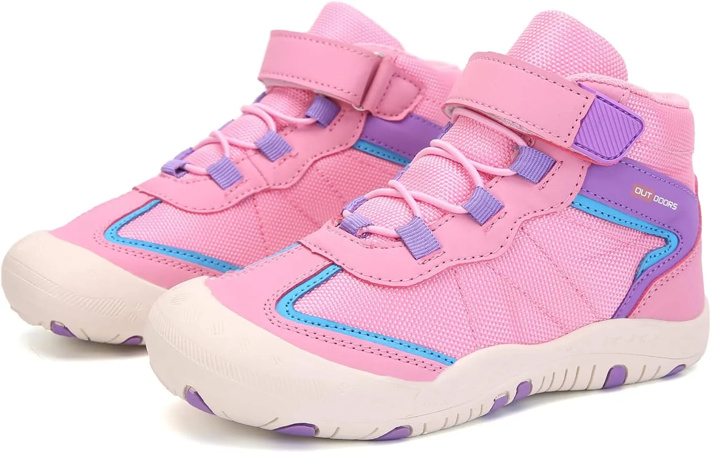 YUKTOPA Kids Boys Girls Outdoor Hiking Boots Breathable Anti-Slip Water Resistant Ankle Walking Trekking Shoes