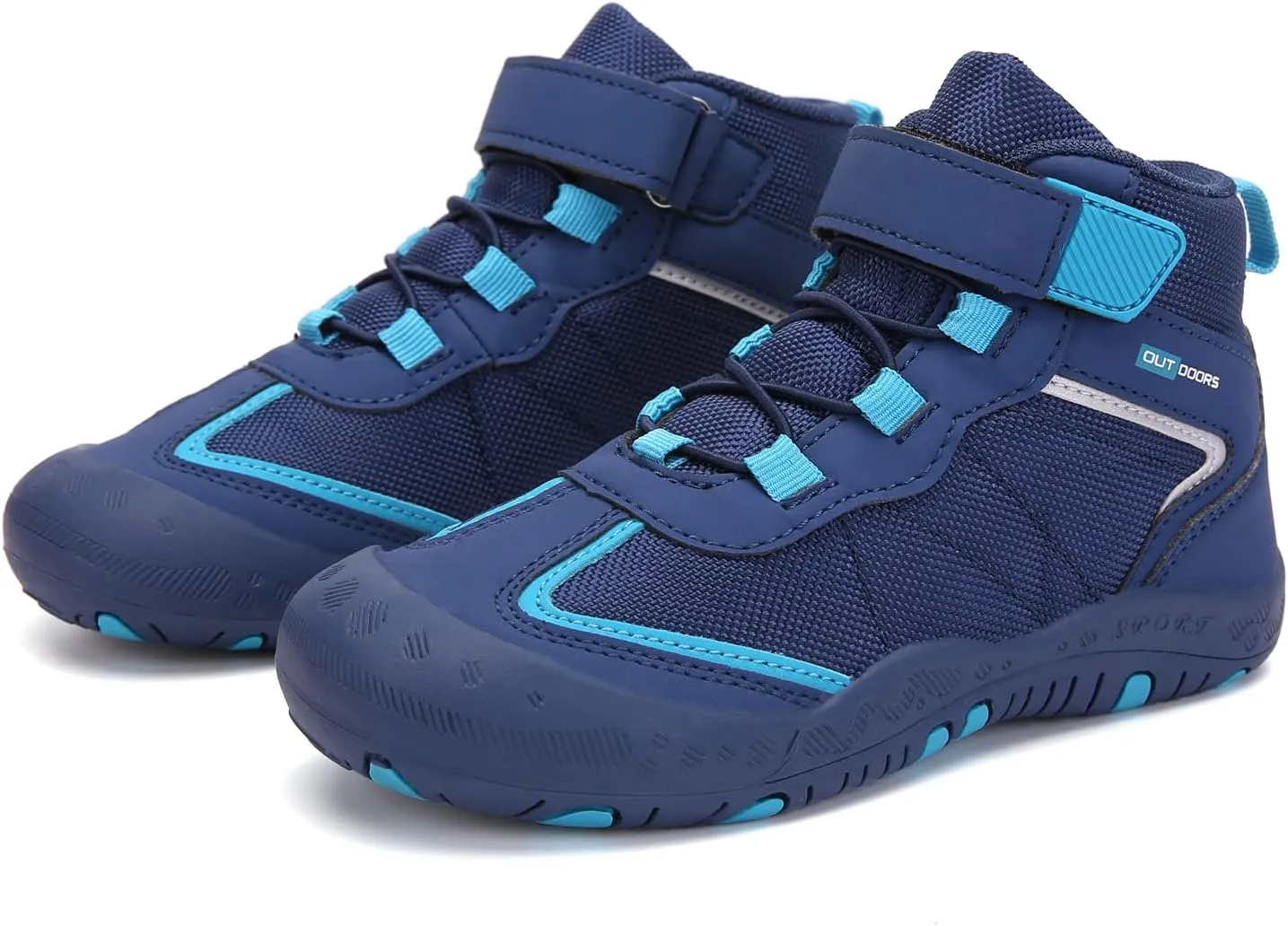 YUKTOPA Kids Boys Girls Outdoor Hiking Boots Breathable Anti-Slip Water Resistant Ankle Walking Trekking Shoes
